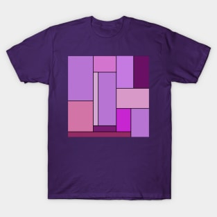 abstract purple geometrical art T-Shirt